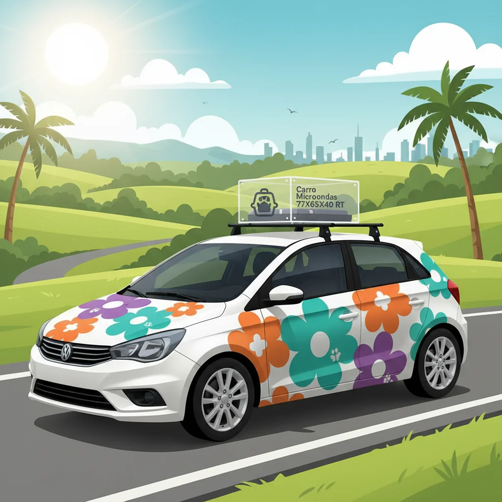 carro con vinilos de flores n/d beneficios