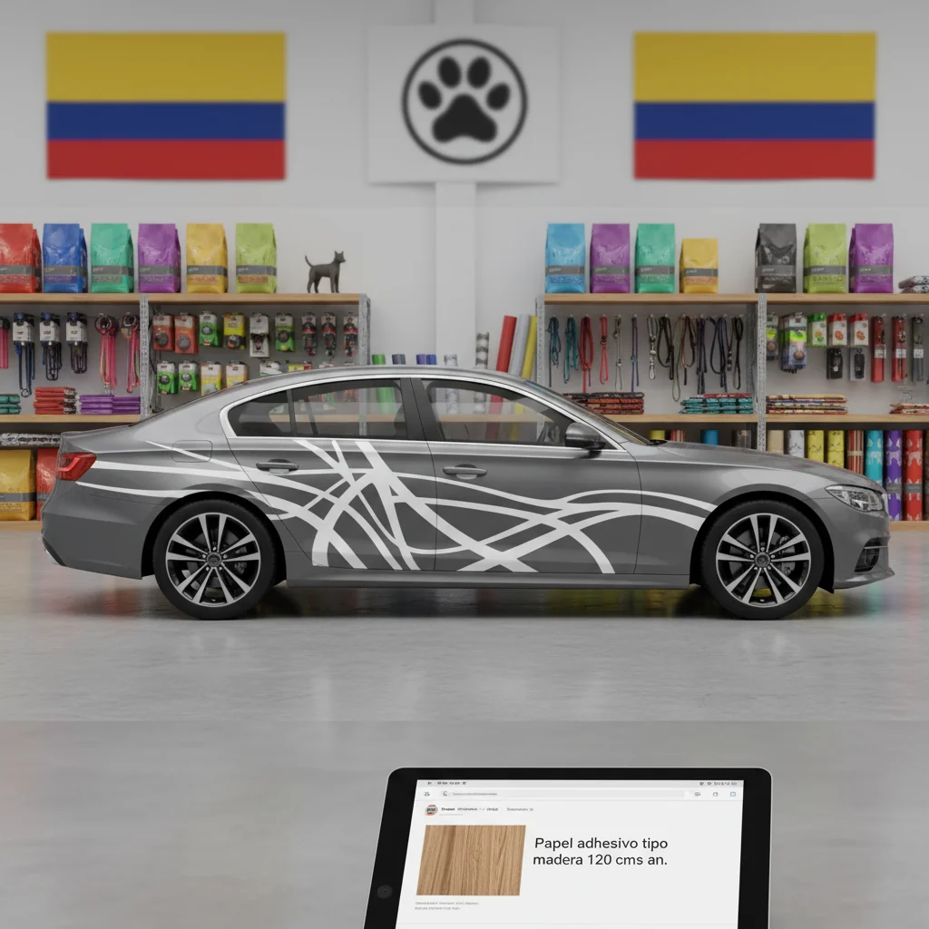 carro gris con vinilos puertas n/d cómo elegir