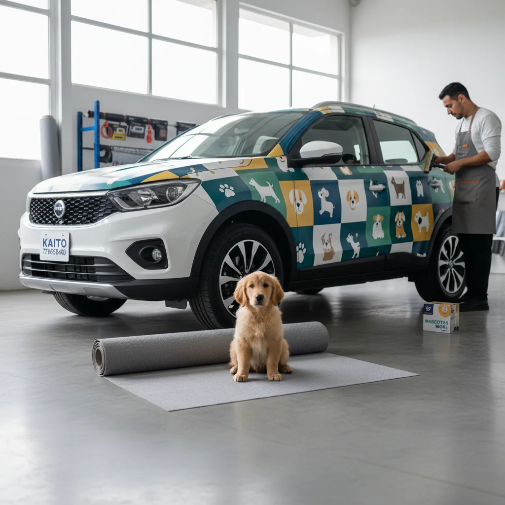 carro personalizado vinilo n/d — alimento natural para mascotas en Colombia