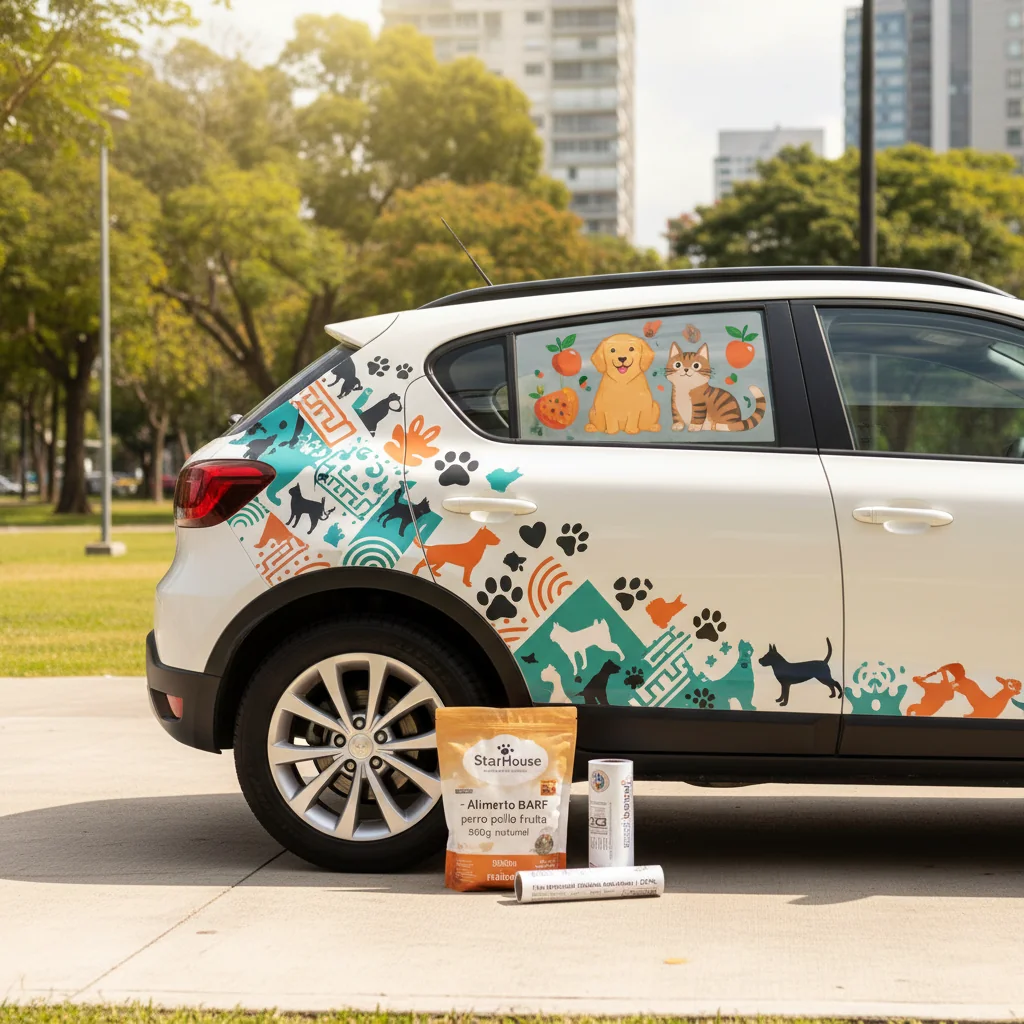 carros con decorativos vinilo n/d — alimento natural para mascotas en Colombia