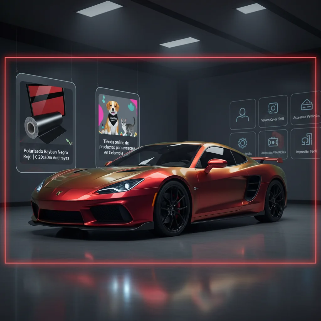 carros con vinil rojo n/d beneficios