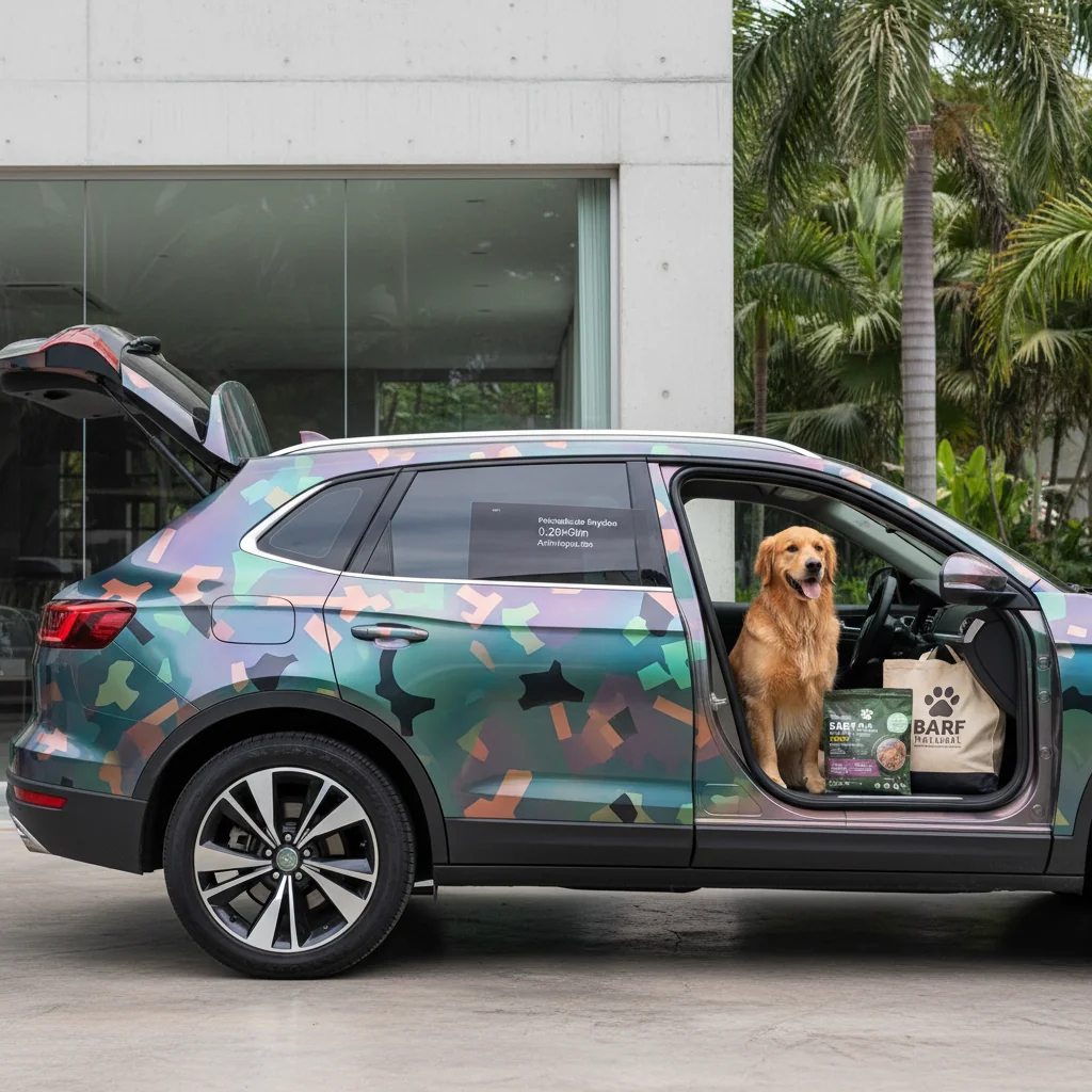 carros con vinilos de camuflaje n/d — alimento natural para mascotas en Colombia