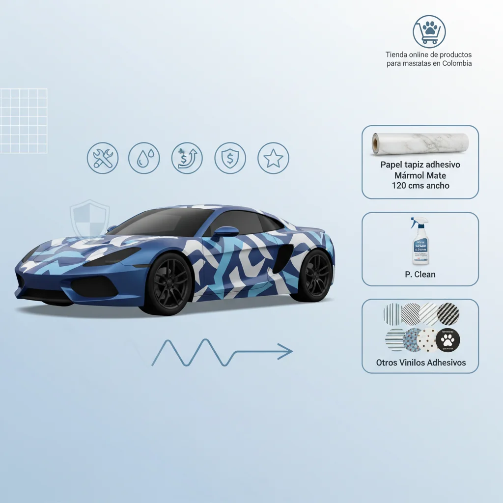 carros con vinilos en adhesivo n/d beneficios