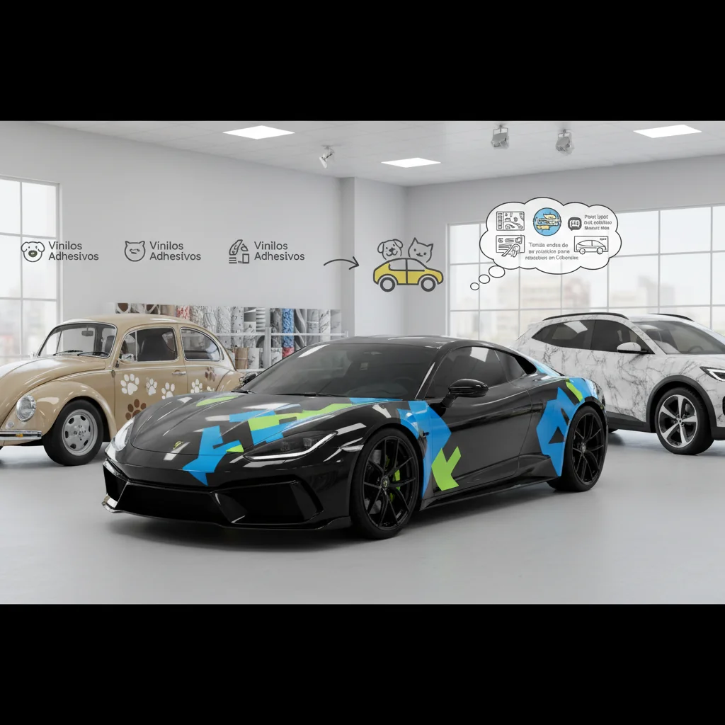 carros con vinilos en adhesivo n/d cómo elegir
