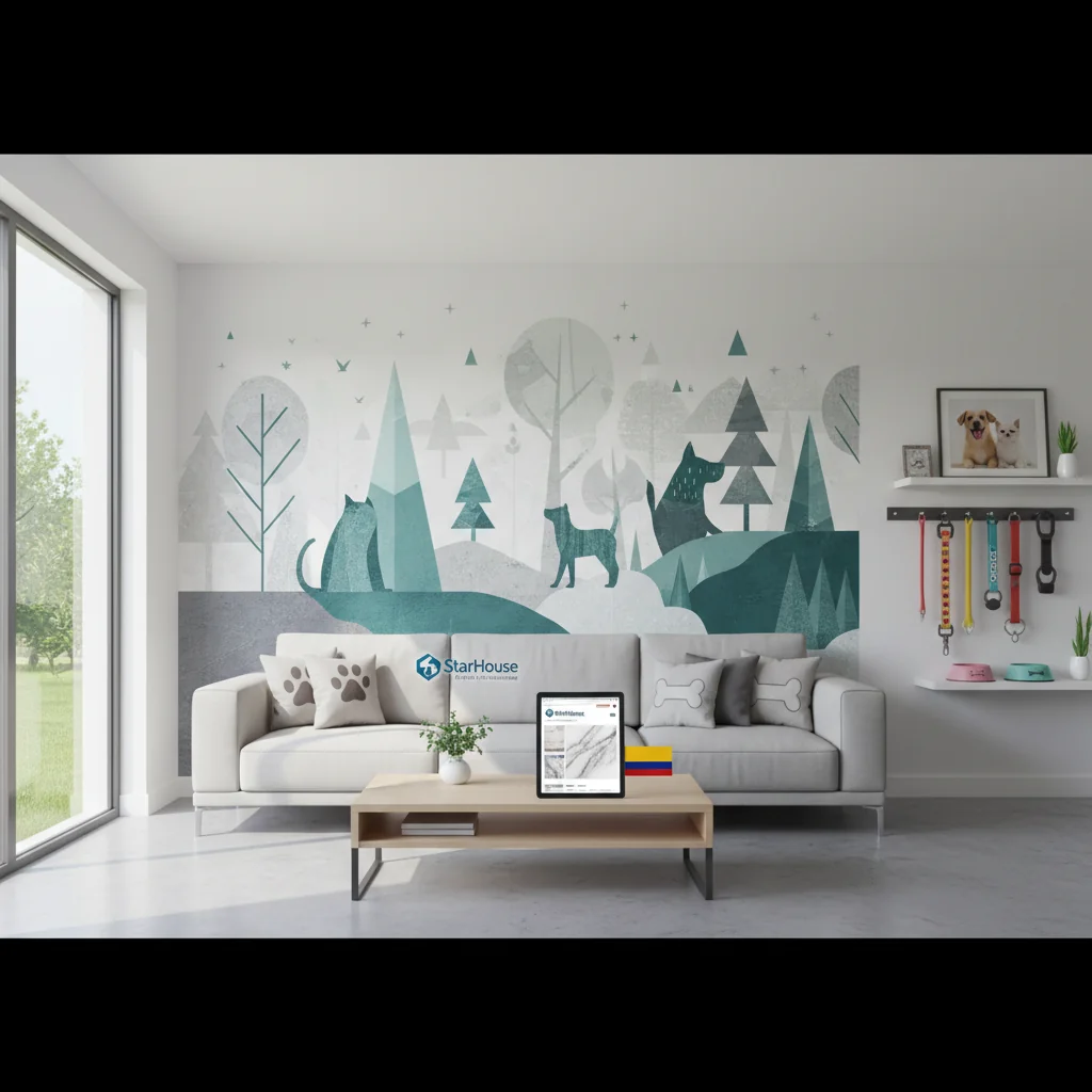 casas decoracion en vinilo para paredes de n/d beneficios