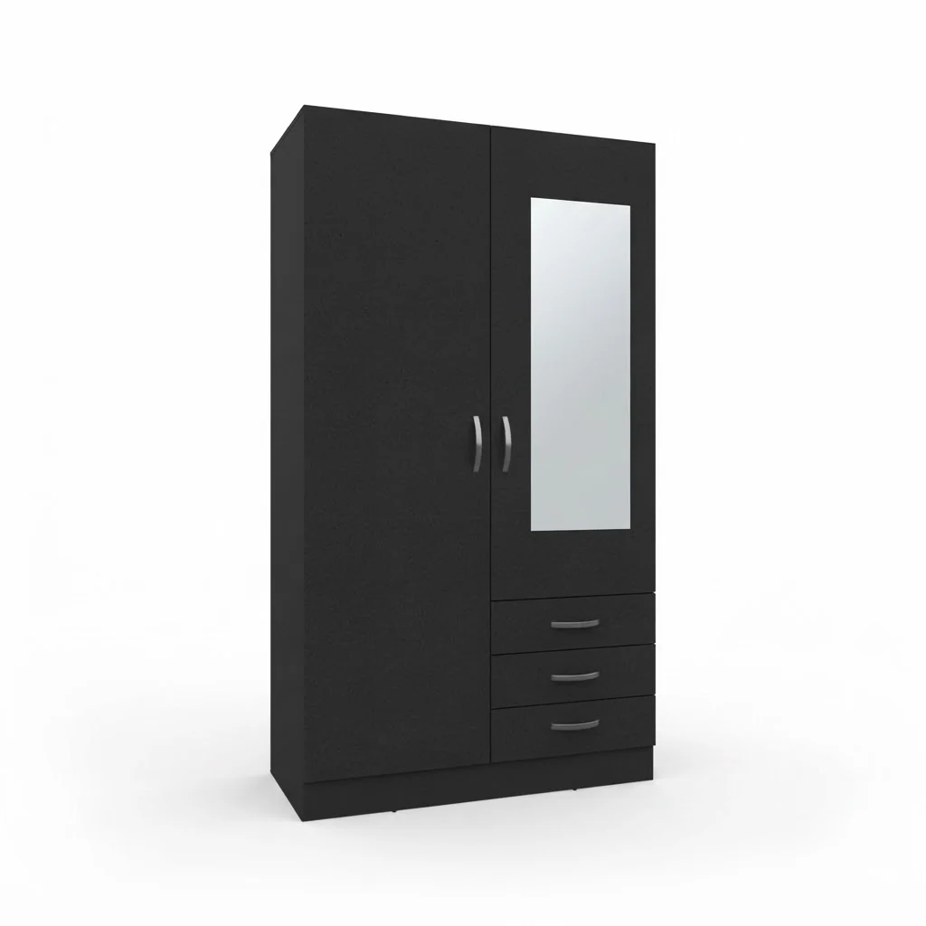 Closet 2P 3C con Espejo 180X100X48 RTA Wengue - Imagen 10