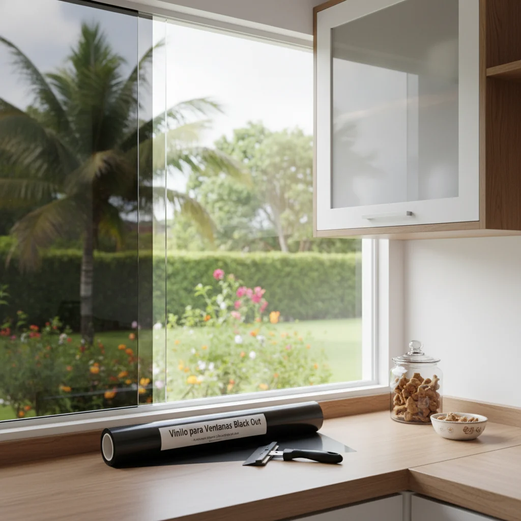 cocina black out vinilo para ventanas vidrio n/d — alimento natural para mascotas en Colombia