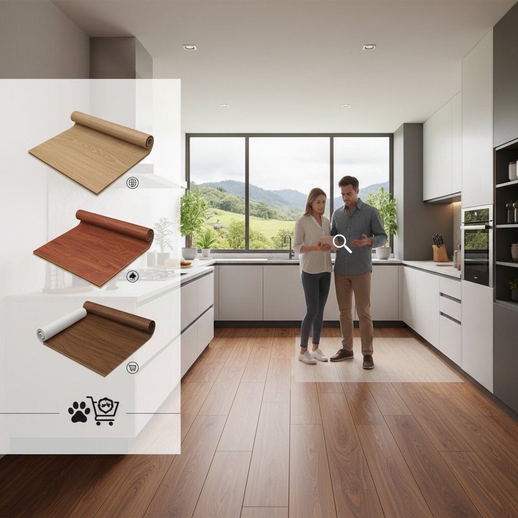 cocina piso madera cómo elegir