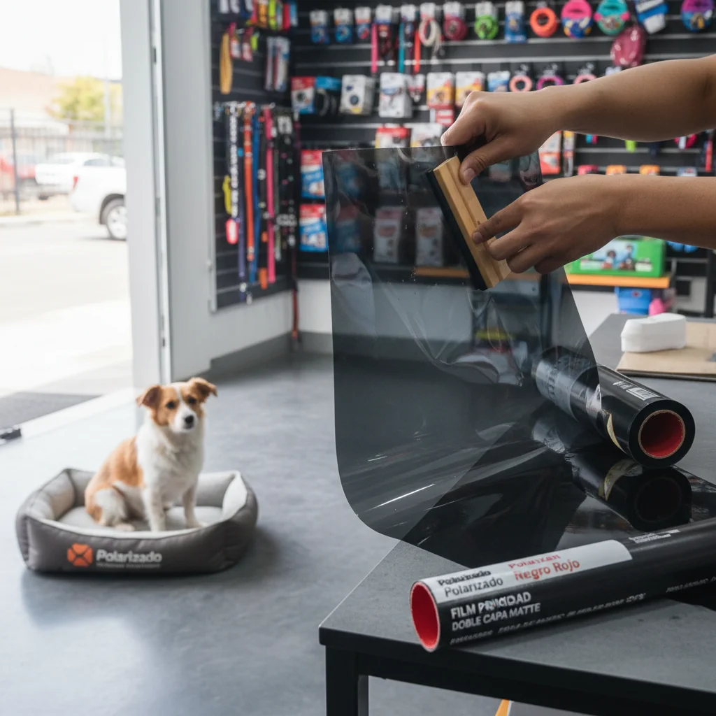 colocacion vinilo en vidrio n/d — alimento natural para mascotas en Colombia