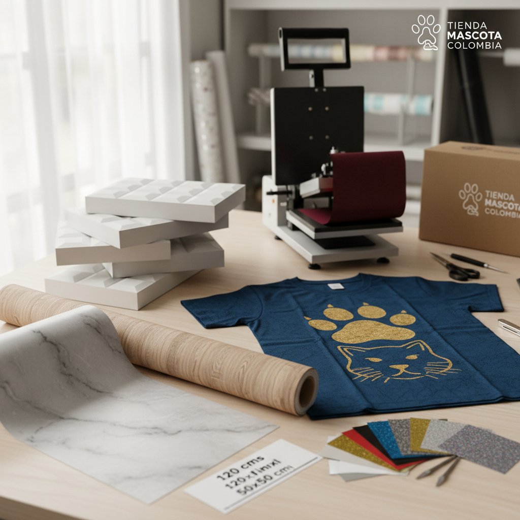 como estampar en vinilo textil n/d — alimento natural para mascotas en Colombia