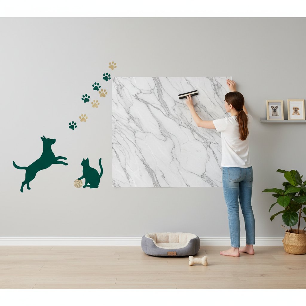 como pegar vinilo en pared n/d beneficios