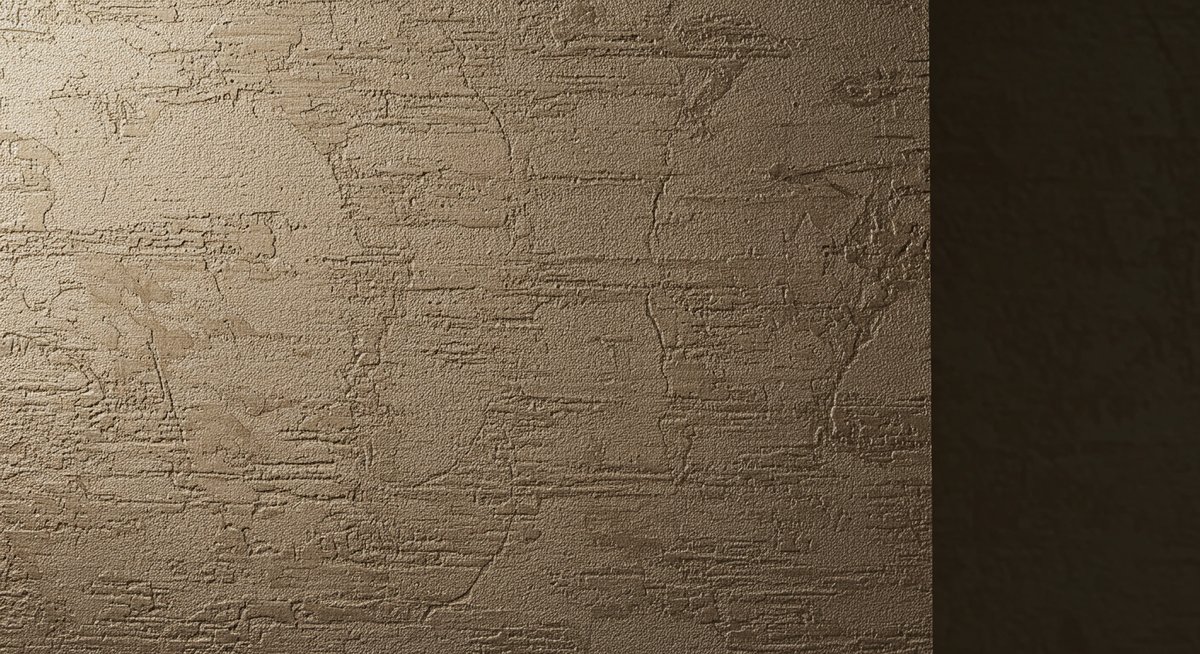 Close-up of textured wallpaper sample.
