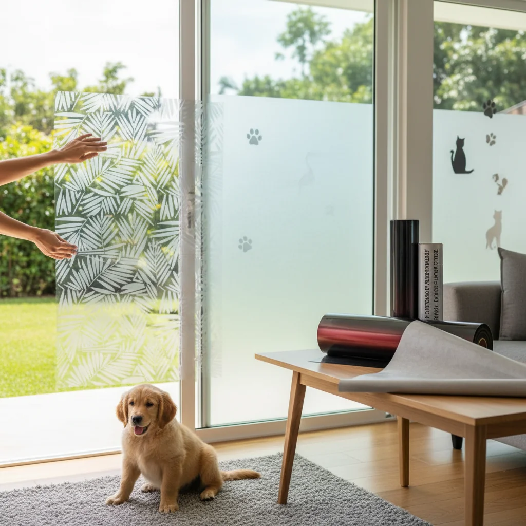 con vinilo como decorar con diseno en vidrio n/d — alimento natural para mascotas en Colombia
