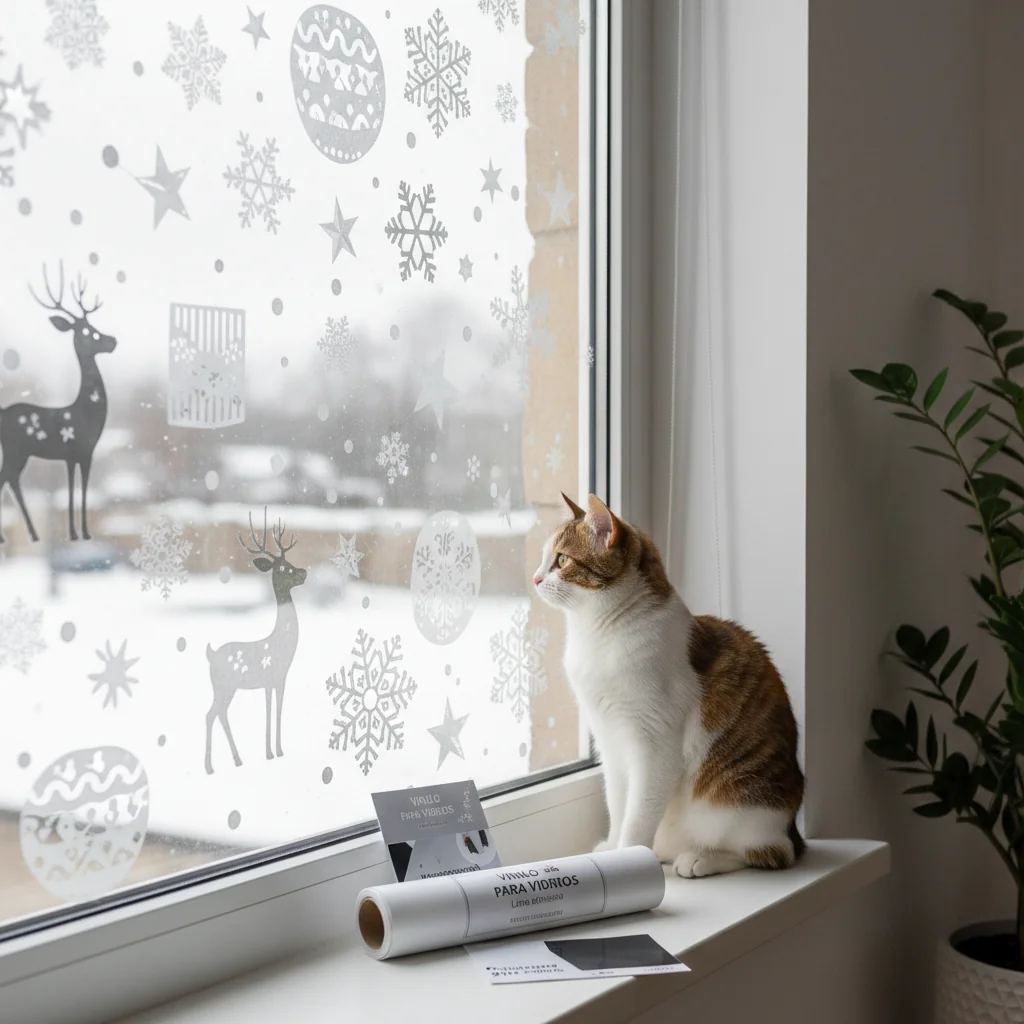 con vinilo decoracion de navidad para ventanas n/d — alimento natural para mascotas en Colombia