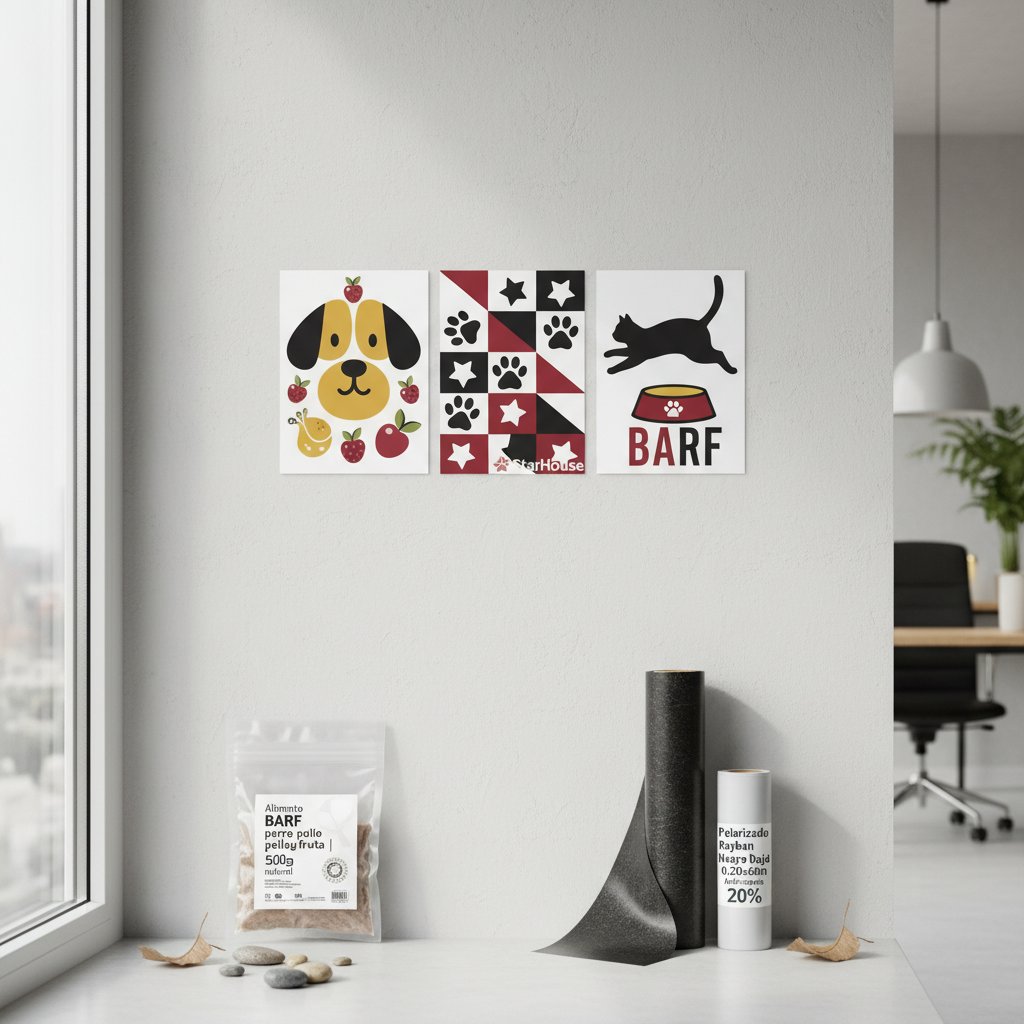 cuadros en vinilo decorativo n/d — alimento natural para mascotas en Colombia