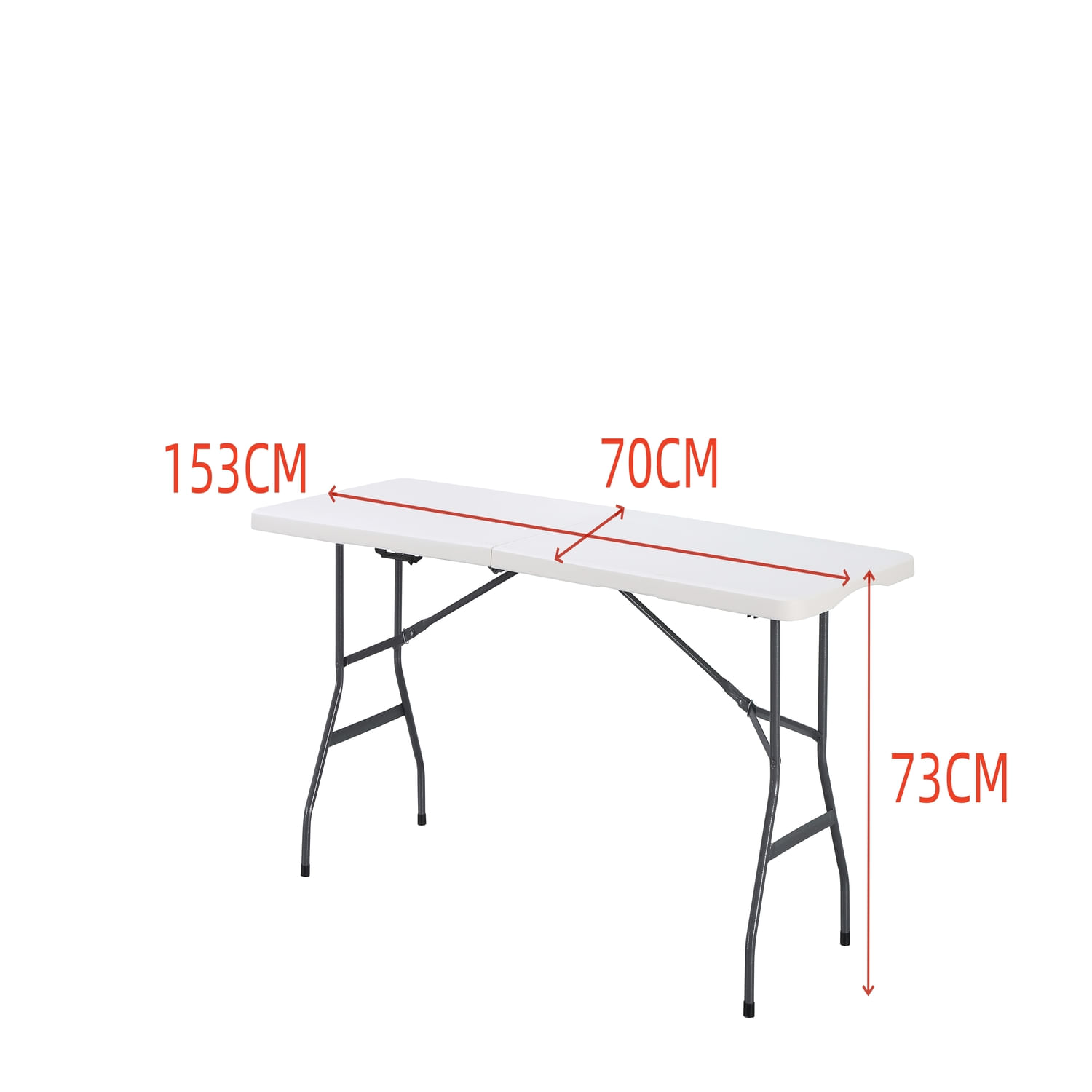 Mesa de Banquetes Plegable 154 BM-FT02 74X154X74 RTA Blanco - Imagen 4