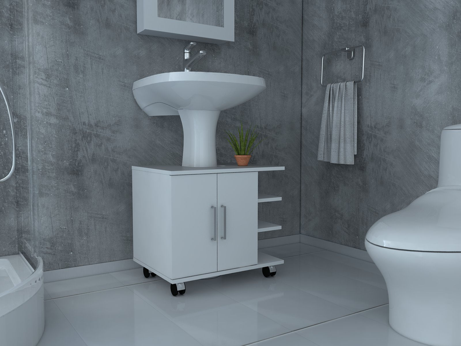 Mueble Elemental para Lavamanos RTA Blanco - Imagen 4
