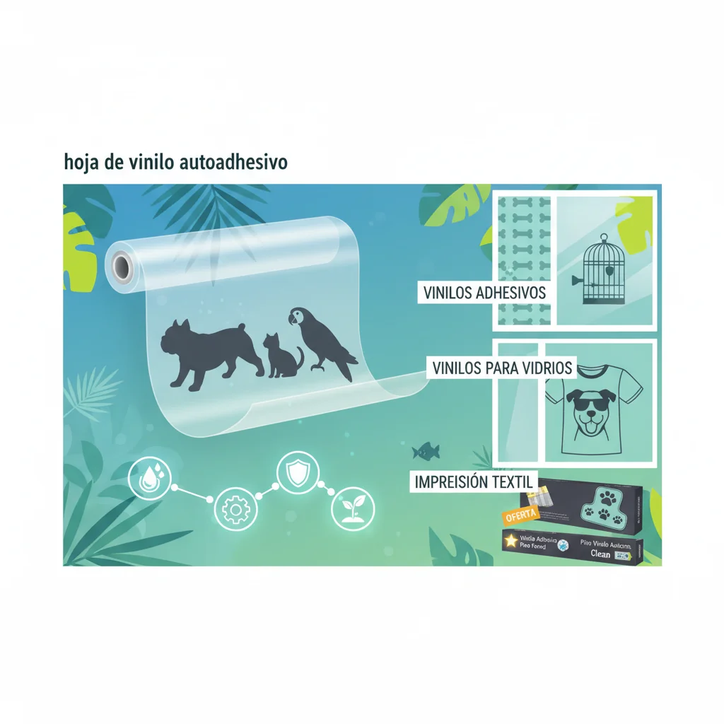hoja de vinilo autoadhesivo para n/d beneficios