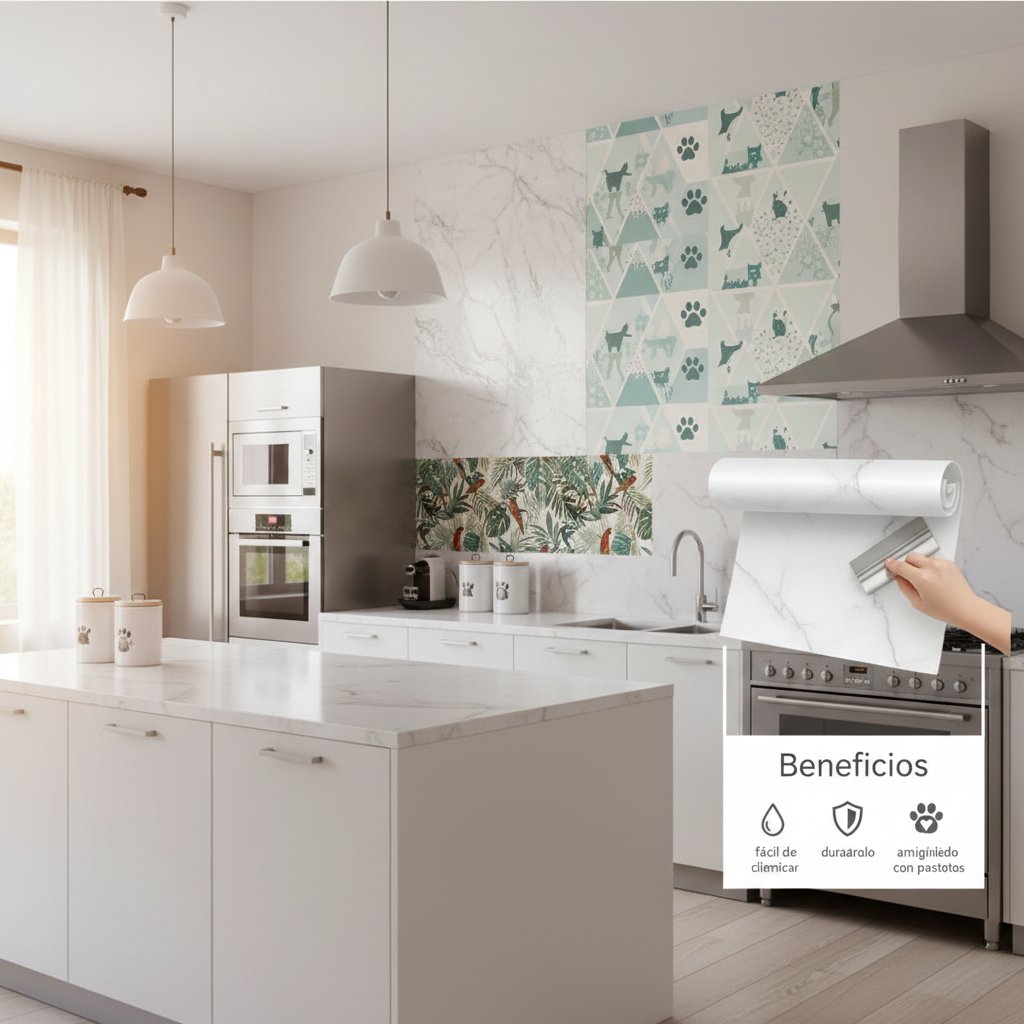 imagenes de papel tapiz para cocina beneficios