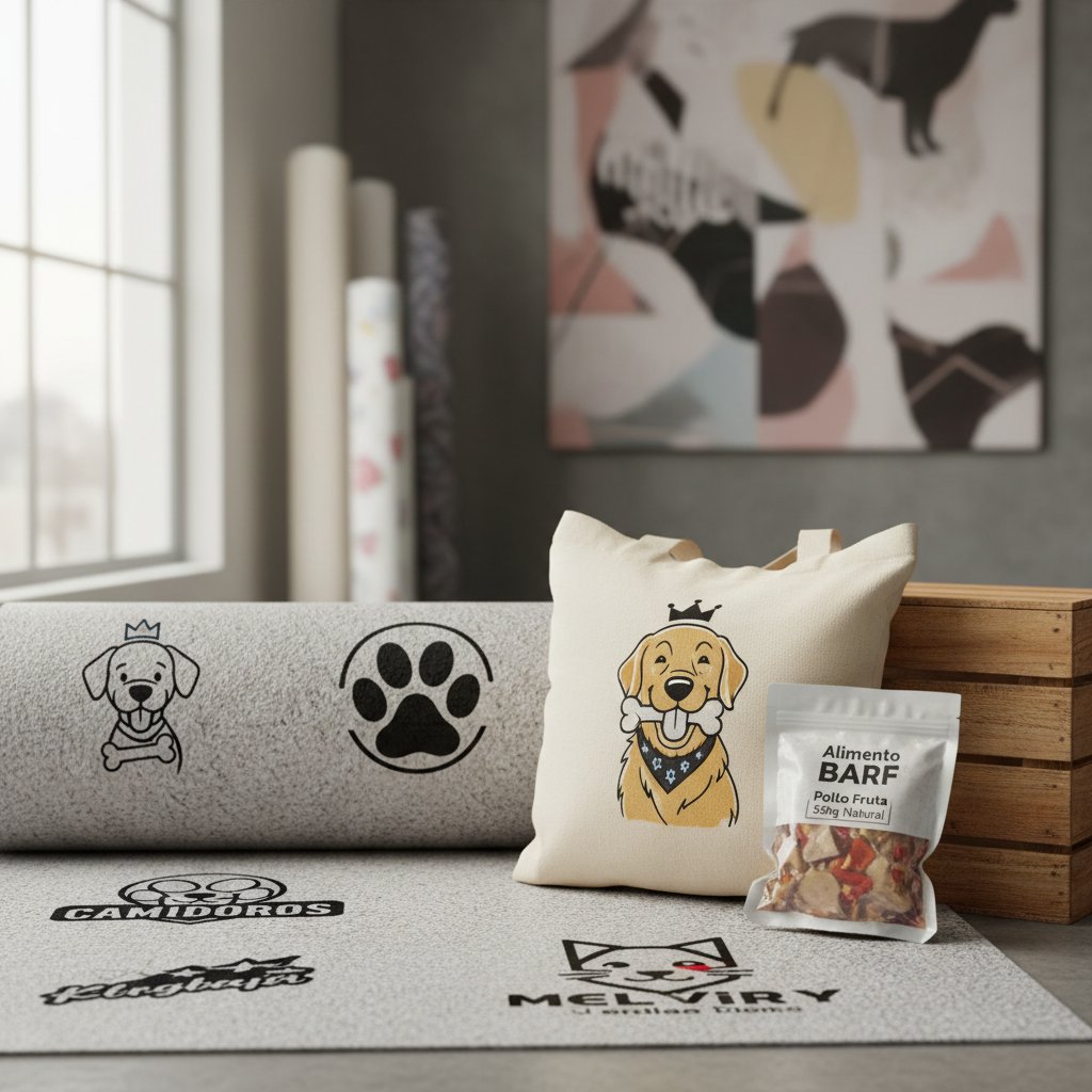 impresion de logos en vinilo n/d — alimento natural para mascotas en Colombia