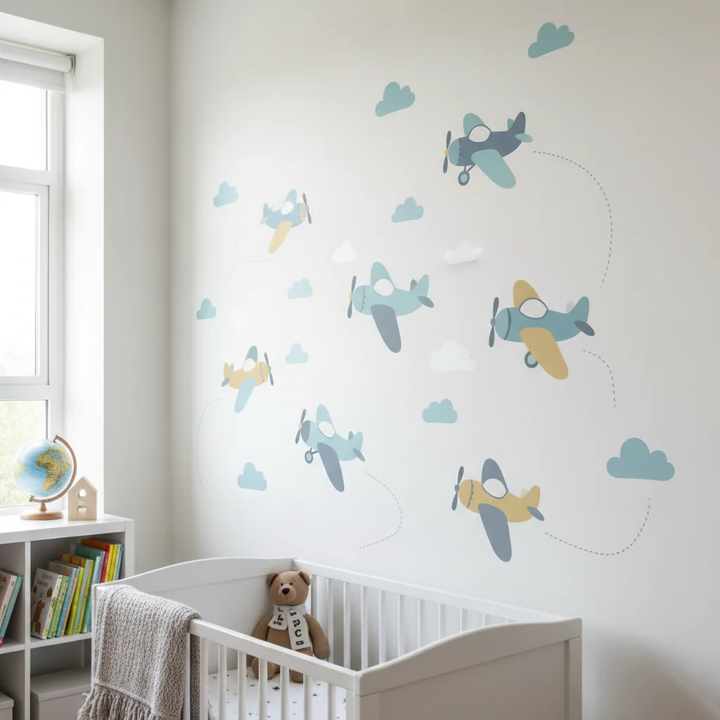 ¡Transforma la Habitación de tus Hijos con Vinilos de Aviones Infantiles!