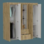 Closet Bariloche 180 X 170 X 50 RTA Blanco + Macadamia
