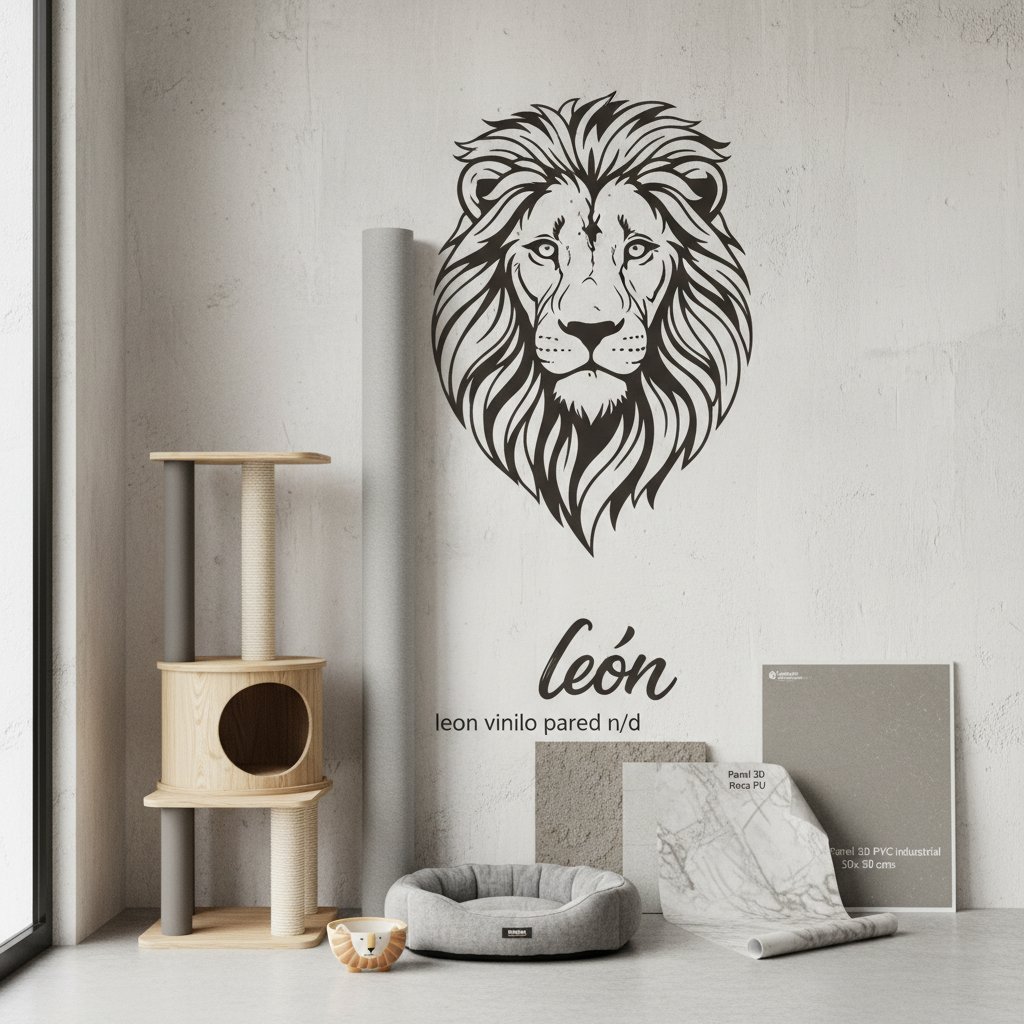 leon vinilo pared n/d — alimento natural para mascotas en Colombia