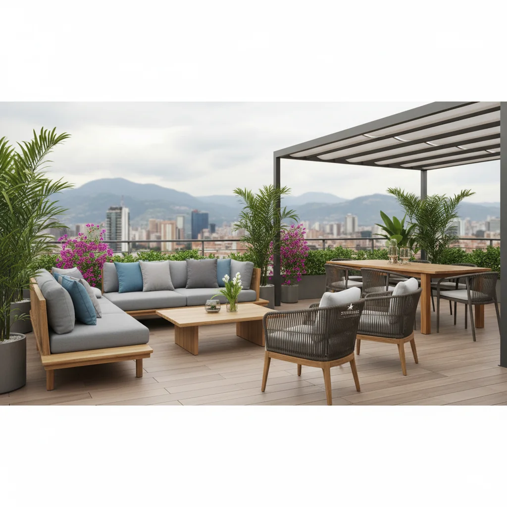 muebles para terraza bogotá cómo elegir