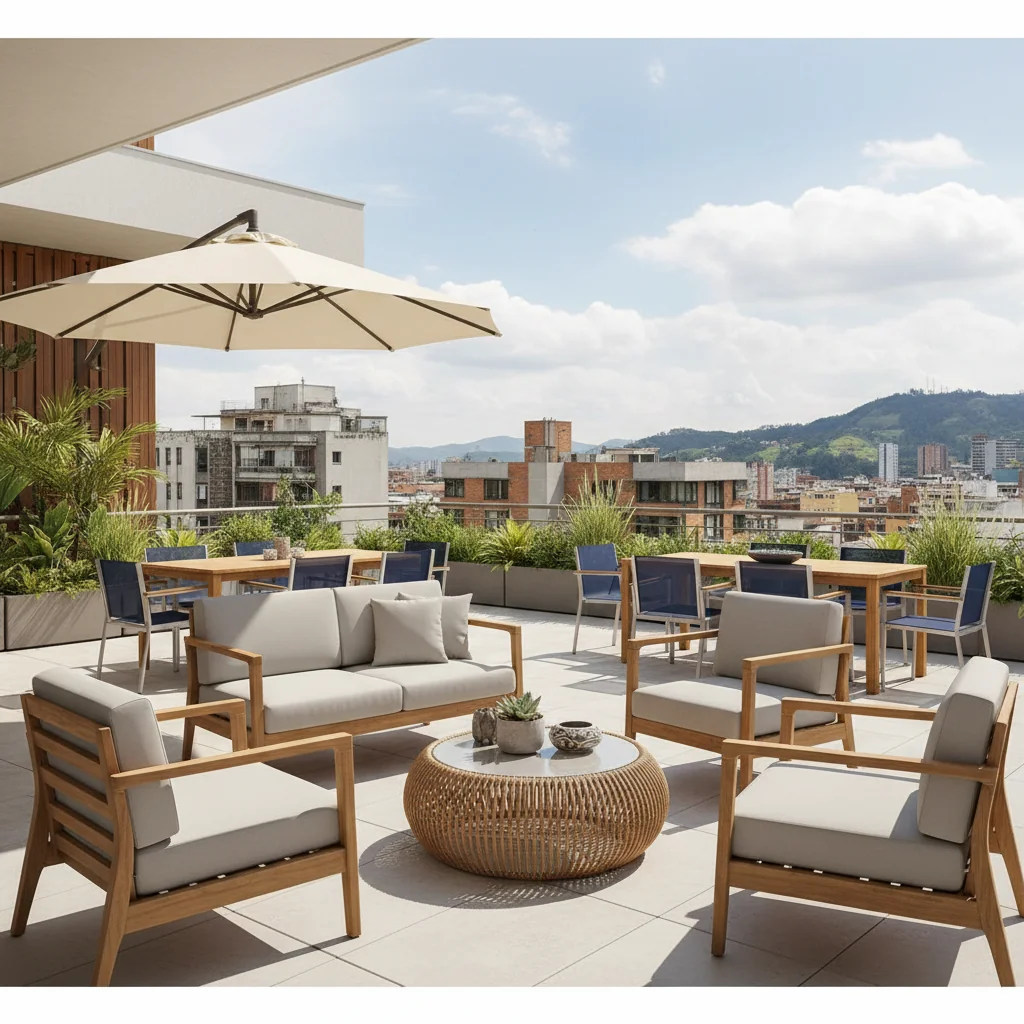 muebles para terraza bogotá características y ventajas