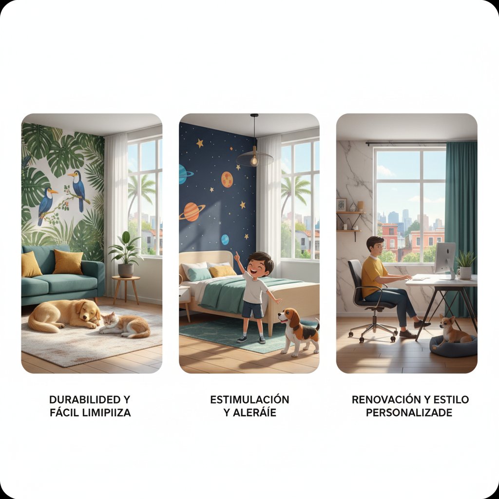 mural vinilo pared n/d beneficios