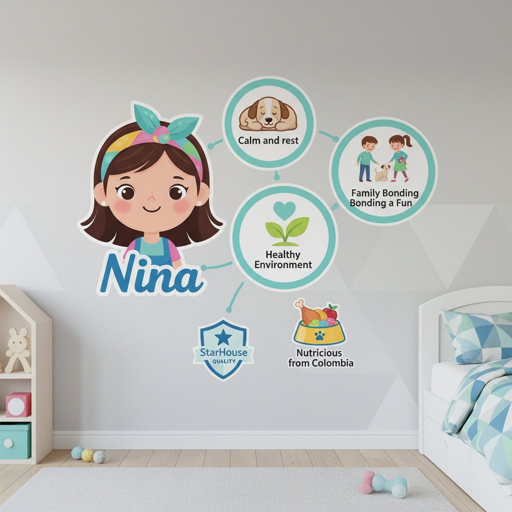 nina vinilos decorativos para cuarto de beneficios