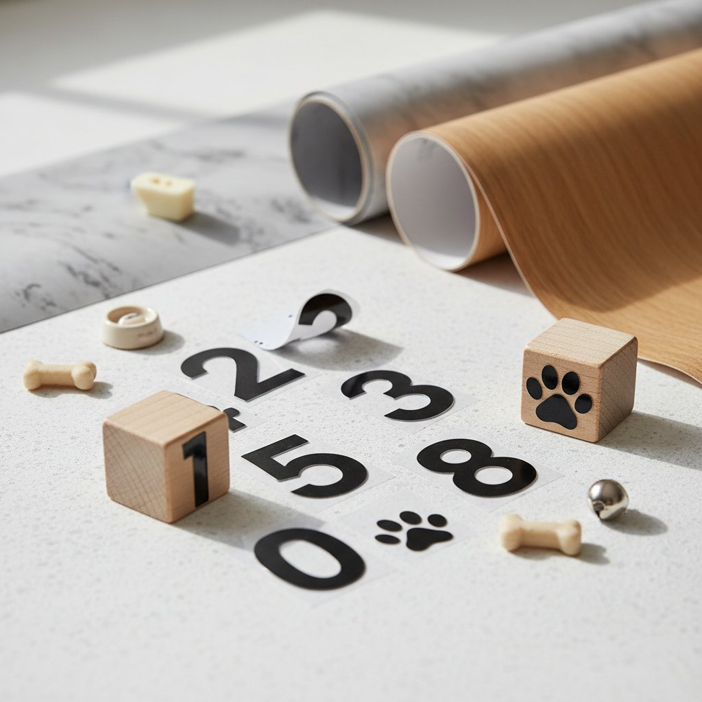 numeros adhesivos vinilo n/d — alimento natural para mascotas en Colombia