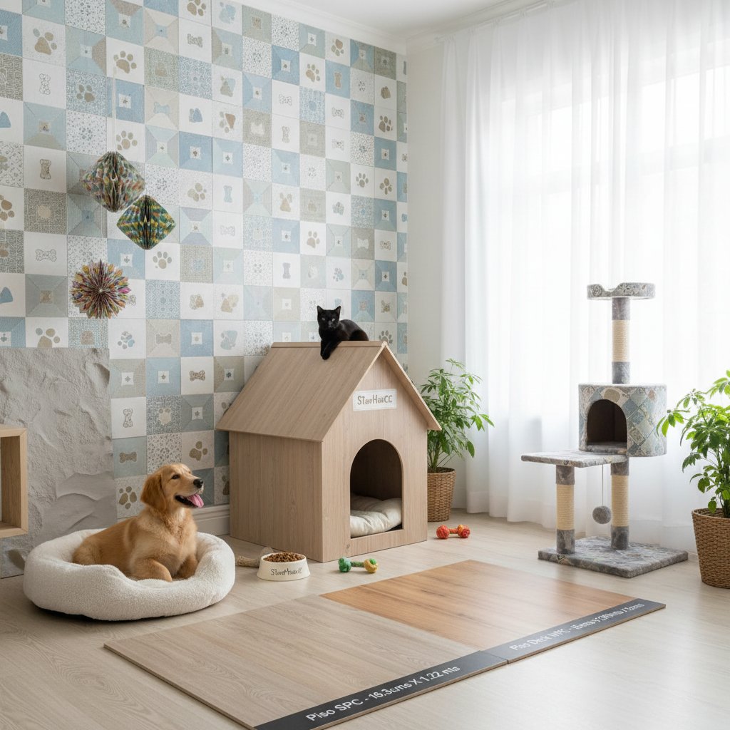 paneles decorados con papel de habitaciones — alimento natural para mascotas en Colombia