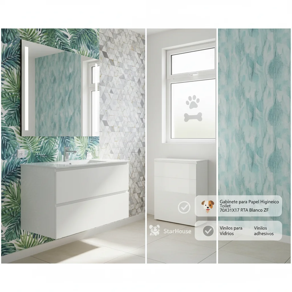 papel de colgadura baños cómo elegir