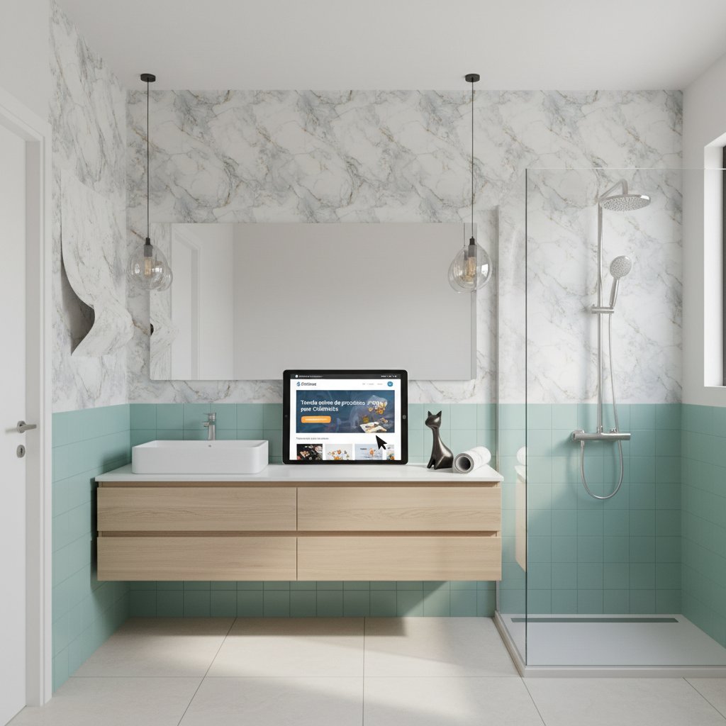 papel de colgadura para baños cómo elegir