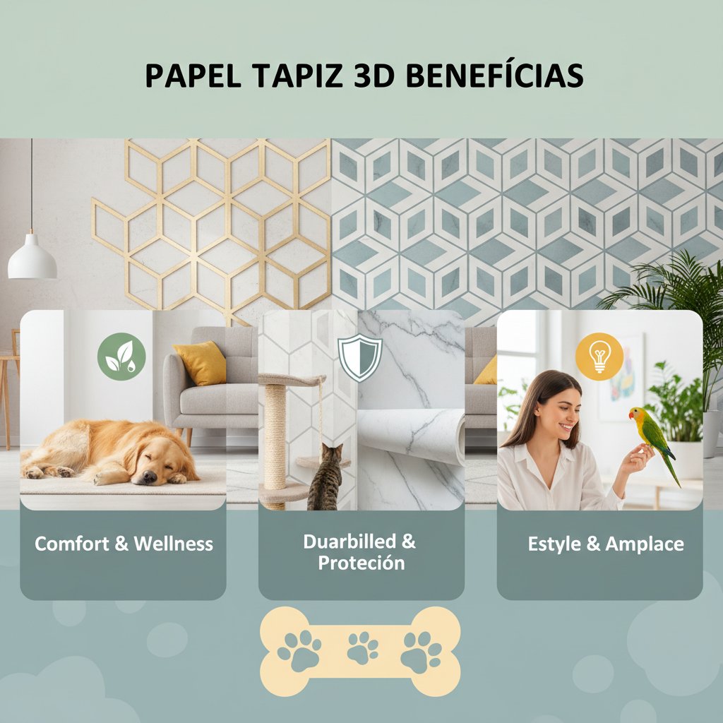 papel tapiz 3d beneficios