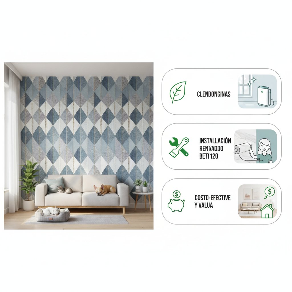 papel tapiz moderno beneficios