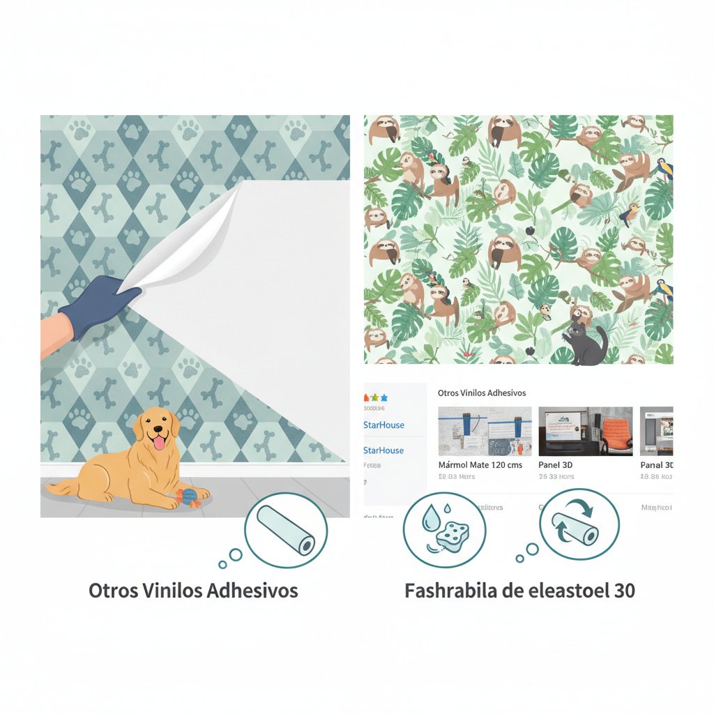 papel vinilo pared n/d beneficios