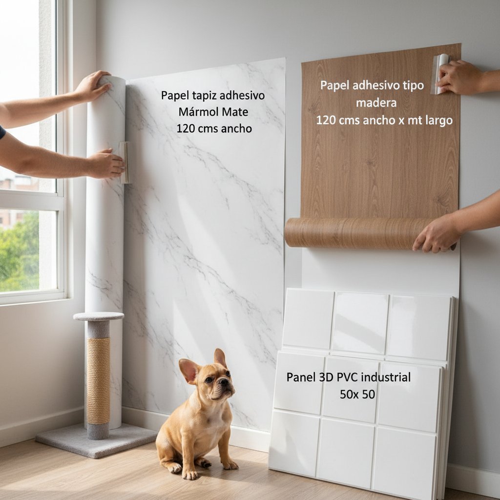 pared como colocar papel vinilo en la n/d — alimento natural para mascotas en Colombia