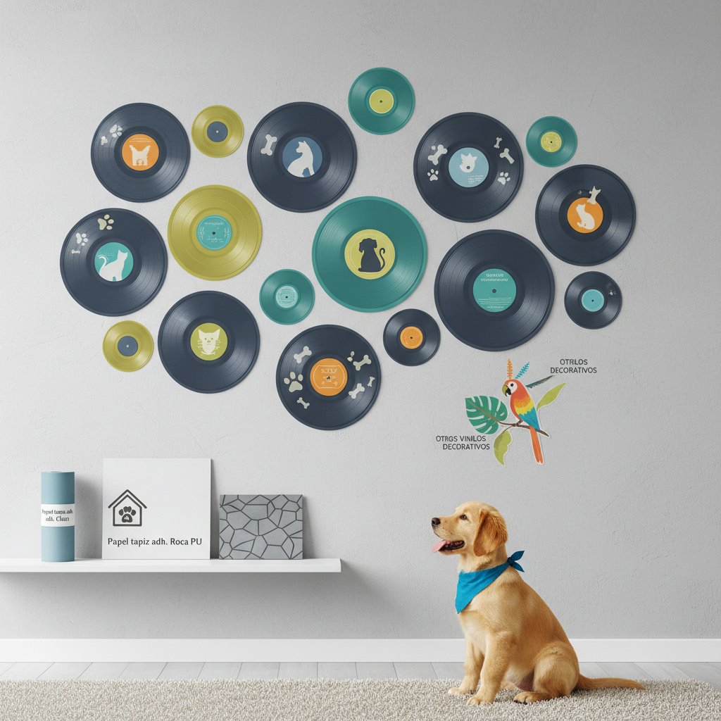 pared con discos de vinilo n/d cómo elegir