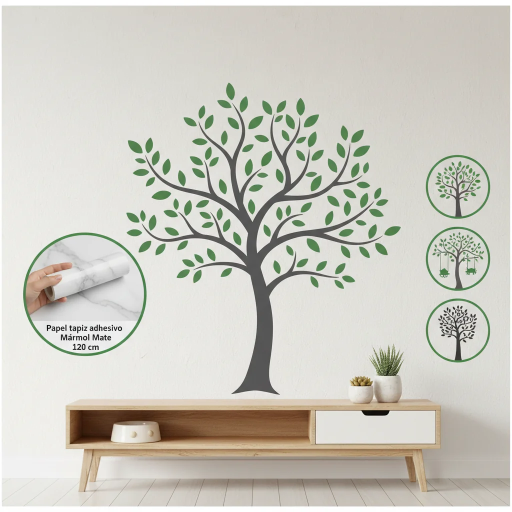 paredes arboles de vinilo para decorar n/d cómo elegir