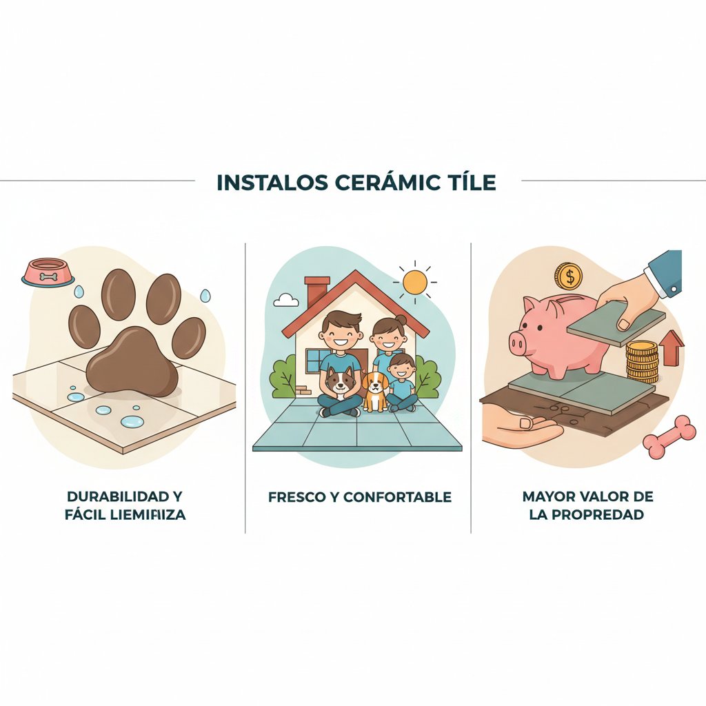 pegar piso de ceramica beneficios