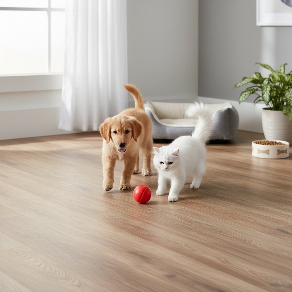 piso color madera — alimento natural para mascotas en Colombia