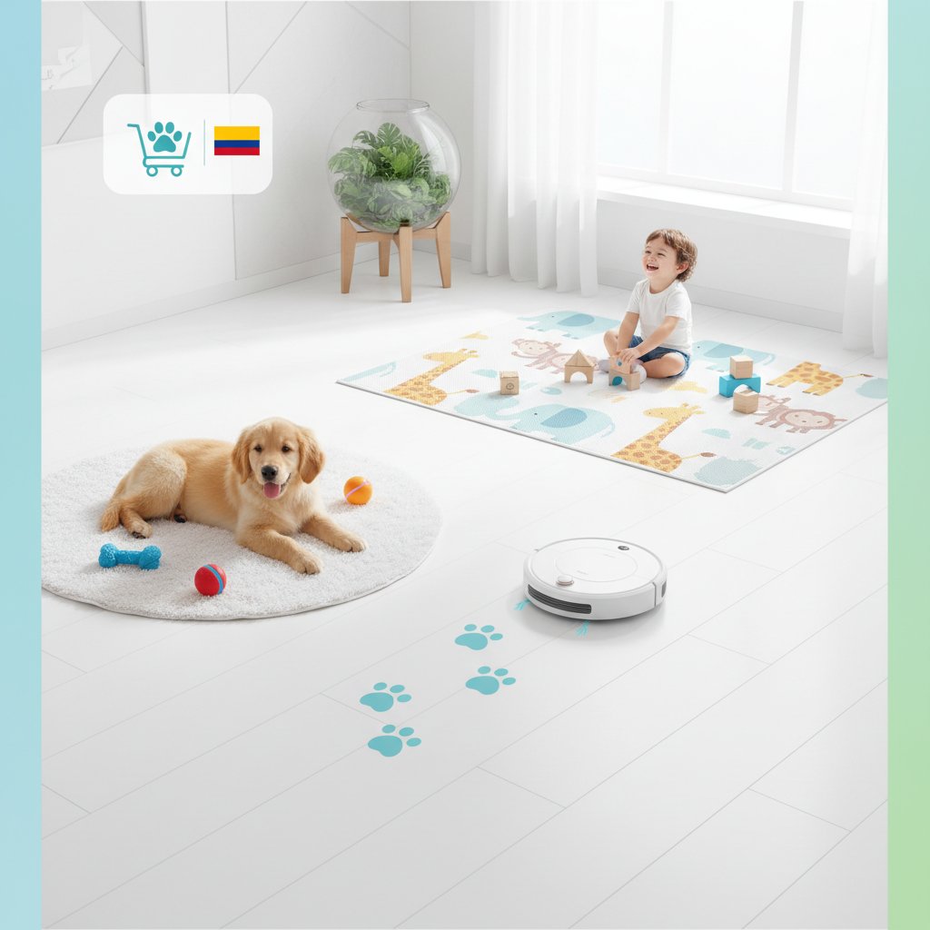 piso de color blanco beneficios