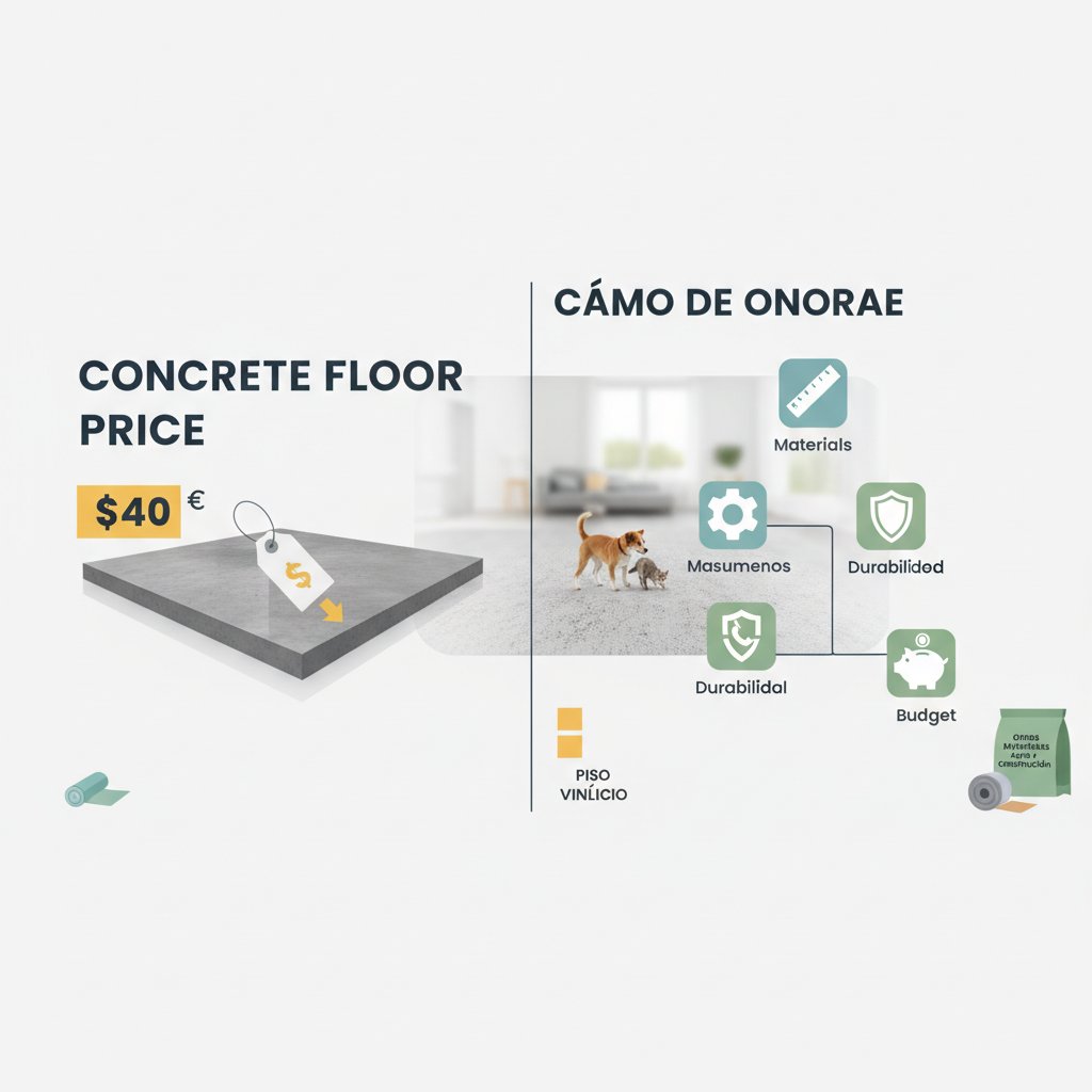 piso de concreto precio cómo elegir