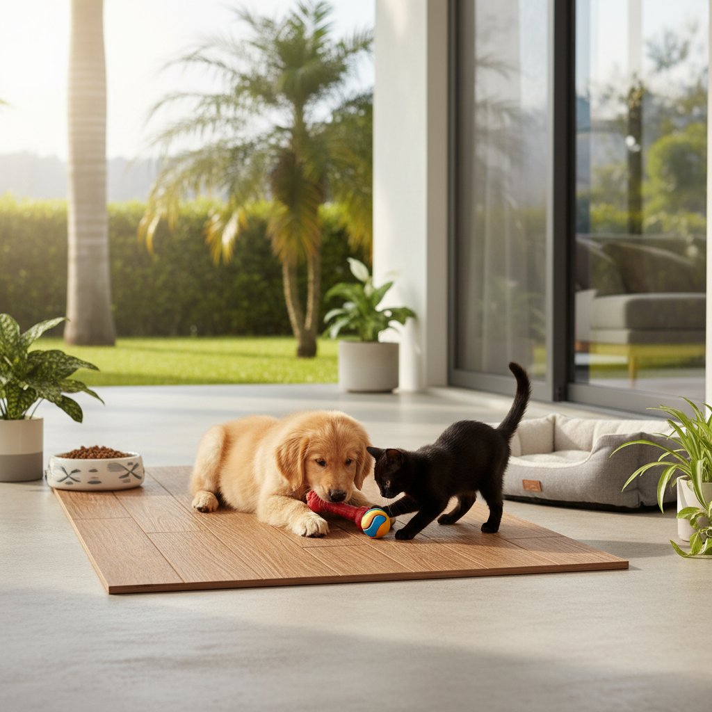 piso de duralita — alimento natural para mascotas en Colombia
