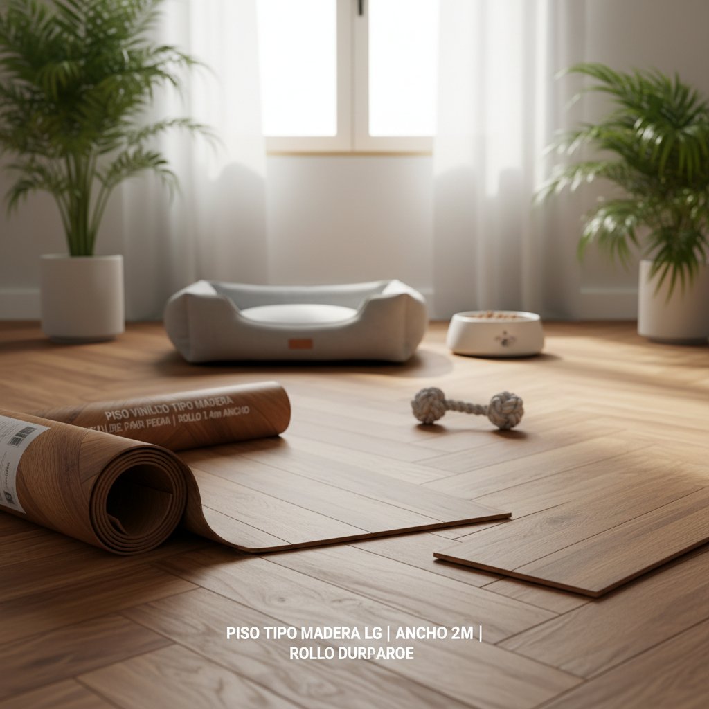 piso de madera a espiga — alimento natural para mascotas en Colombia