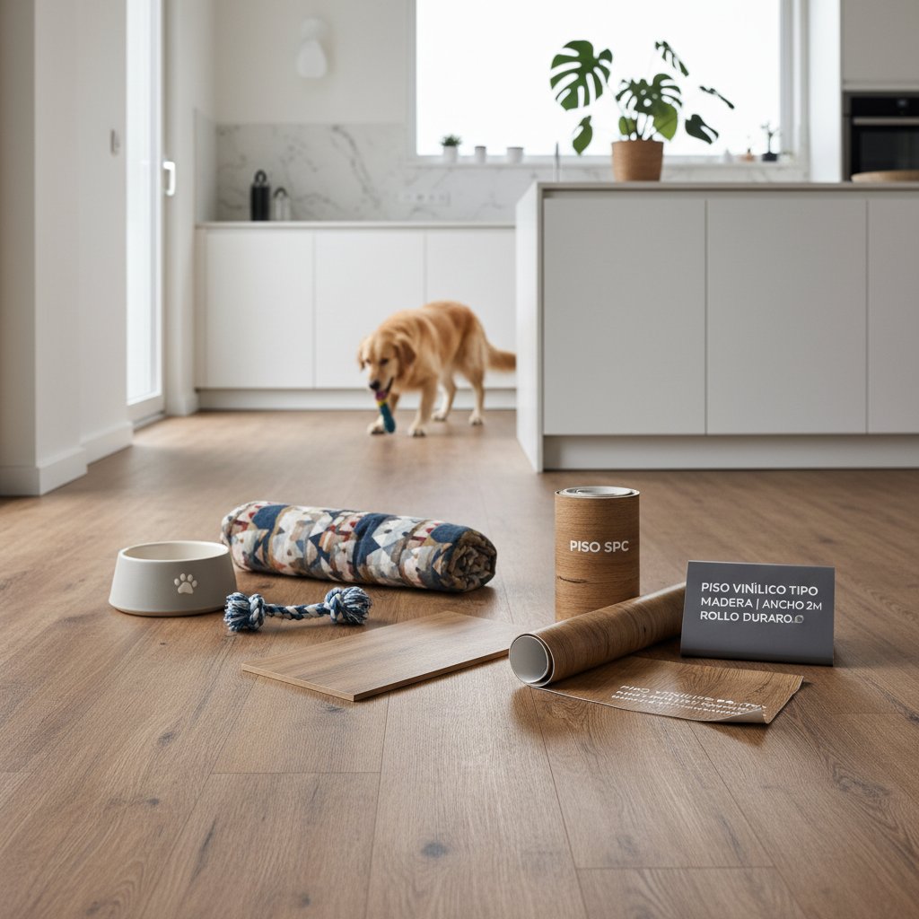 piso de madera cocina — alimento natural para mascotas en Colombia