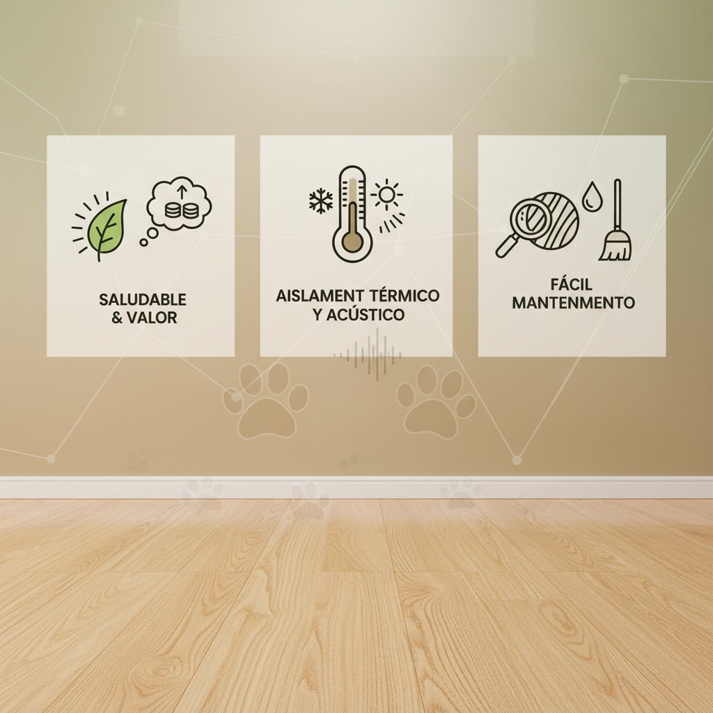 piso de madera maciza beneficios