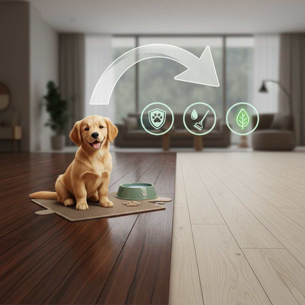piso de madera manchado beneficios